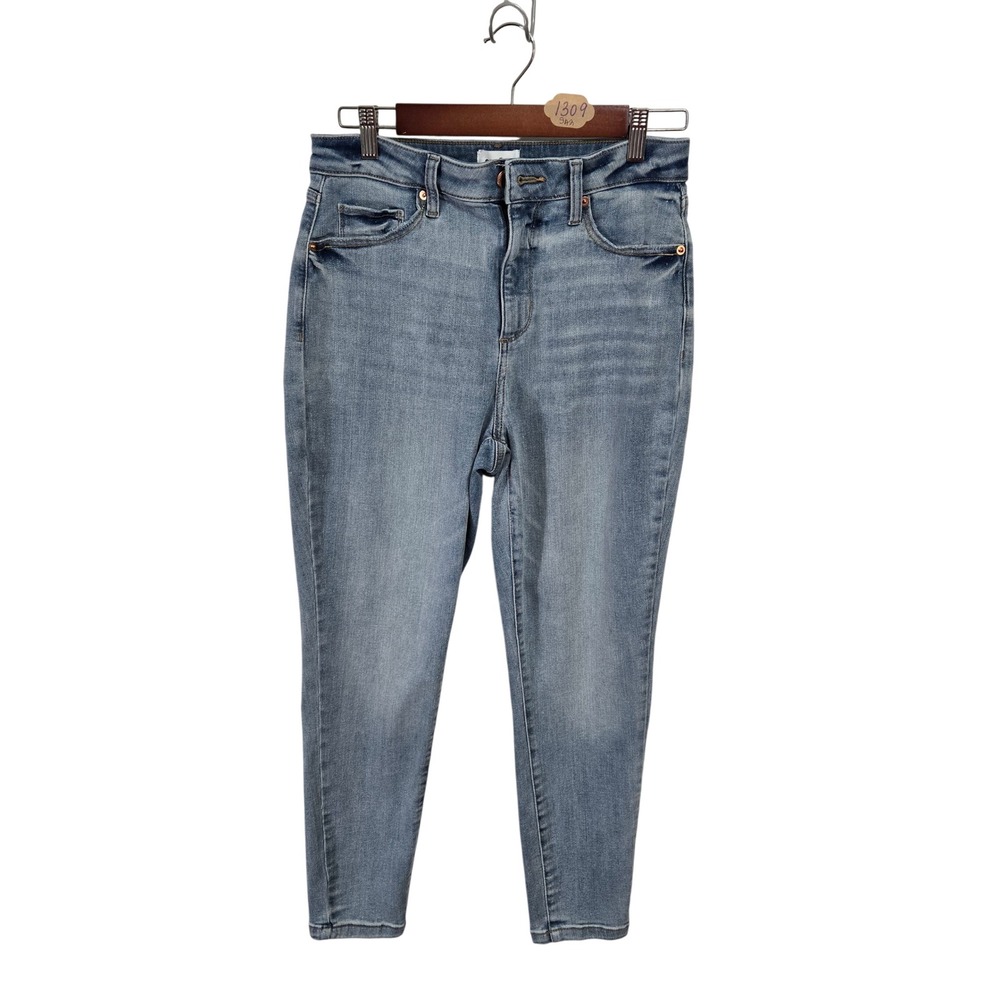Sonoma Goods For Life Womens High Rise Curvy Skinny Jeans Blue Size‎ 10R MD Wash
